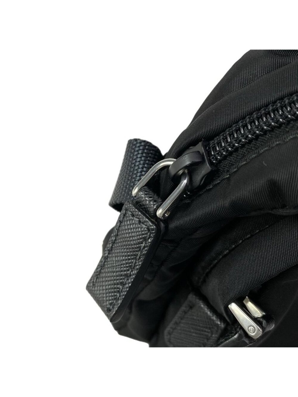 Prada Shoulder Bag Black Navy Multi Leather - Picture 12 of 15